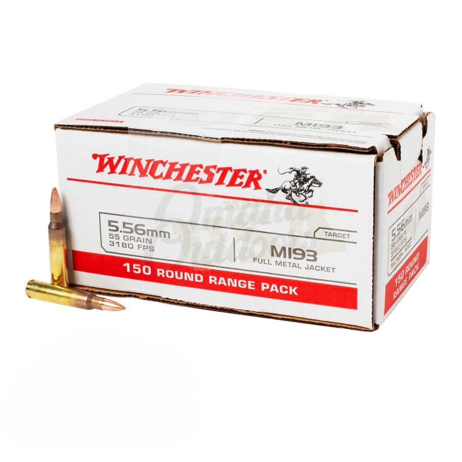 Winchester 5.56x45mm M193 55gr FMJ Ammo