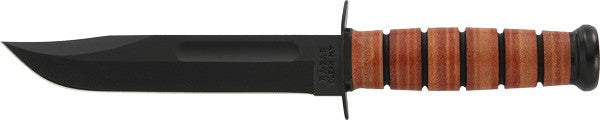 KA-BAR FIGHTING/UTILITY KNIFE 7" W/LEATHER SHEATH US NAVY