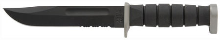 KA-BAR D2 EXTREME KNIFE 7" SERR W/PLASTIC SHEATH