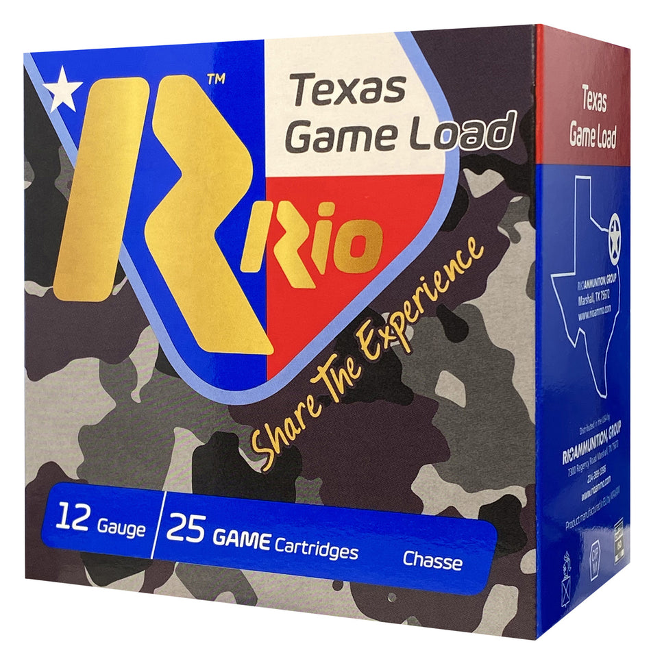 Rio Texas Game Load High Velocity 12 Gauge 2.75" 1 1/4 oz #8 Shot