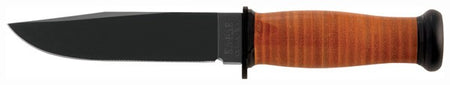 KA-BAR MARK I NAVY KNIFE 5-1/8" W/LEATHER SHEATH USN