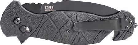KA-BAR COYTU FOLDER 3.5" DEEP BELLY DP CROSSBAR W/CUTTER
