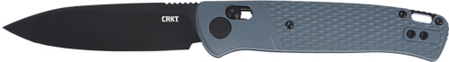 CRKT COUNTERPART 3.38" PLAIN EDGE GRAY CROSSBAR LOCK