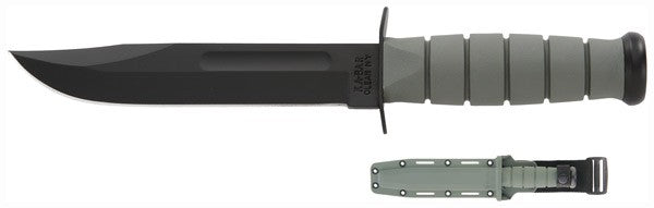 KA-BAR FIGHTING/UTILITY KNIFE 7" W/PLASTIC SHEATH F-GREEN