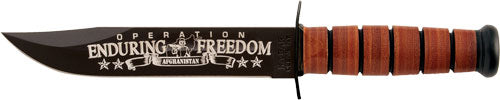 KA-BAR USMC OEF AFGHANISTAN 7" W/LEATHER SHEATH USMC