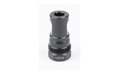 KAK Industry Plan B Big Hole Brake, 1/2X28 Thread Pitch, .223-9MM (.375" Bore), Plan B Compatible, Nitride Finish, Black 410-2103-002