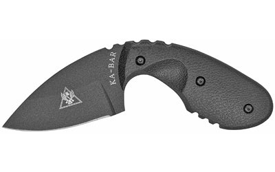 KA-BAR Knives TDI Investigator, Fixed Blade Knife, 2.71" Blade Length, 5" Overall Length, Drop Point, Plain Edge, AUS 8A, Matte Finish, Black, Nylon/Fiberglass Handle, Includes Nylon Sheath 1493
