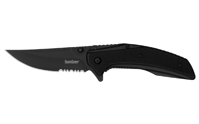 Kershaw Outright, Folding Knife, Assisted Opening, 3" Upswept Trailing Point Blade, 8Cr13MoV Blade Steel, 7.1" Overall Length, Frame Lock, PVD Finish, Black, Black G10 Handle 8320BLKST
