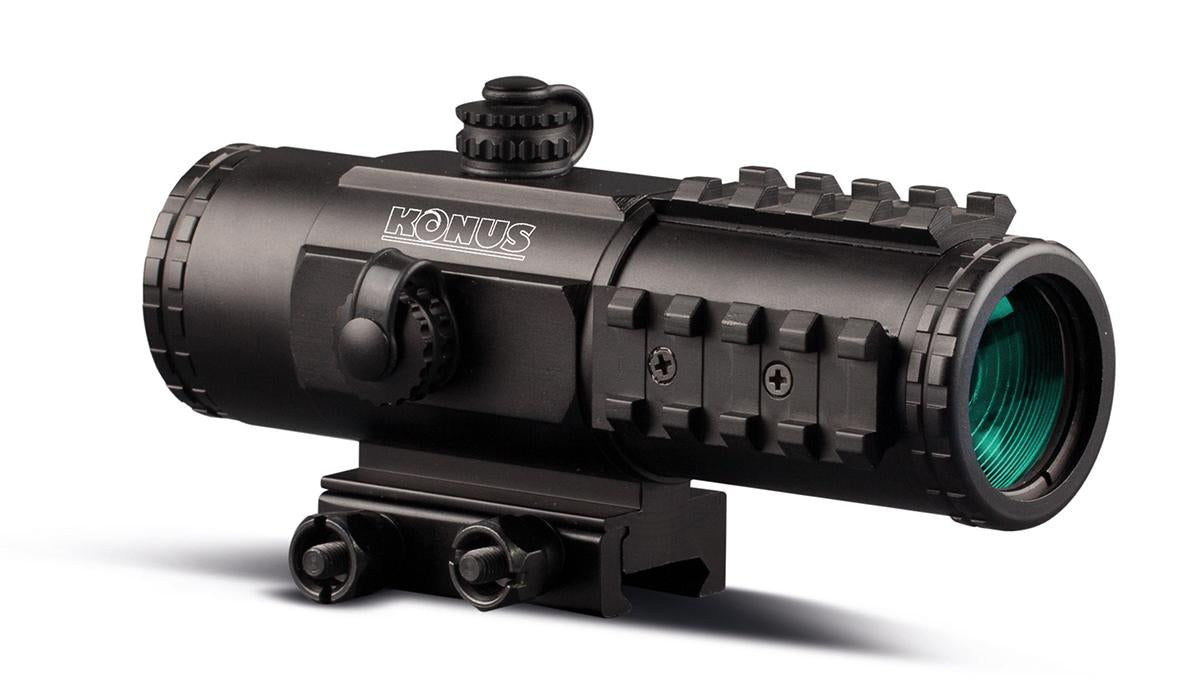 Konus Optics SIGHT-PRO PTS2 3x30mm Red/Blue Illuminated 2.8 M.O.A. Dot