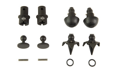 KNS Precision, Inc. Snapfoot, Quick Change Modular Bipod Kit, Fits Magpul Bipods, Matte Finish, Black Snapfoot-Magpul Kit