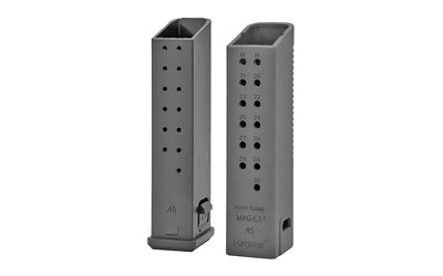 KRISS USA, Inc Magazine Extension, 45 ACP, +17 Rounds, Black, Fits Kriss VECTOR, 3 Pack, Fits Glock 21 Magazines KVA-MX2K45BL01