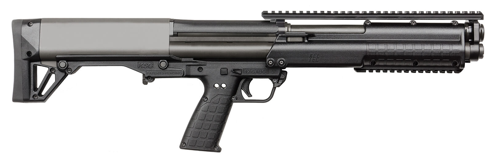 Kel-Tec KSGBLK KSG Black 12 Gauge 18.50" 3" 14+1 Black Rec/Barrel Black Polymer Fixed Stock & Grip