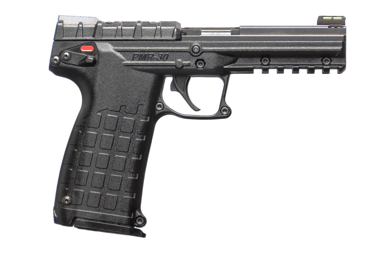 Kel-Tec PMR30BBLK PMR30 22 WMR 30+1 4.30" All Black Fluted Steel Barrel & Serrated Slide, Polymer Frame w/Picatinny Rail, Black Textured Polymer Grip
