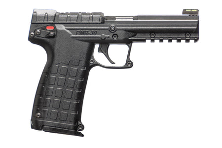 Kel-Tec PMR30BBLK PMR30 22 WMR 30+1 4.30" All Black Fluted Steel Barrel & Serrated Slide, Polymer Frame w/Picatinny Rail, Black Textured Polymer Grip