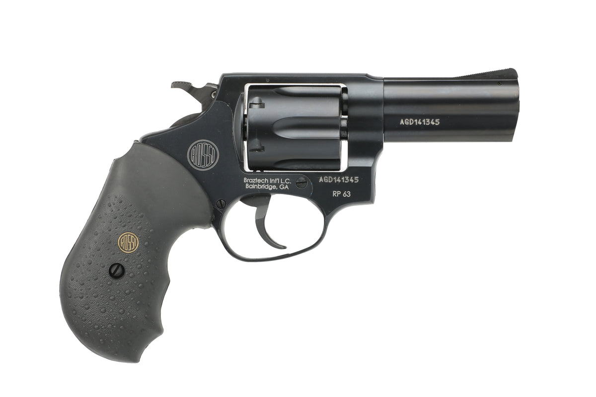 Rossi 2-RP631 RP63 Small Frame 357 Mag 6 3" Matte Matte Black Barrel, Matte Steel Frame, Black Textured Rubber Grip, Hammer Block Safety, Exposed Hammer