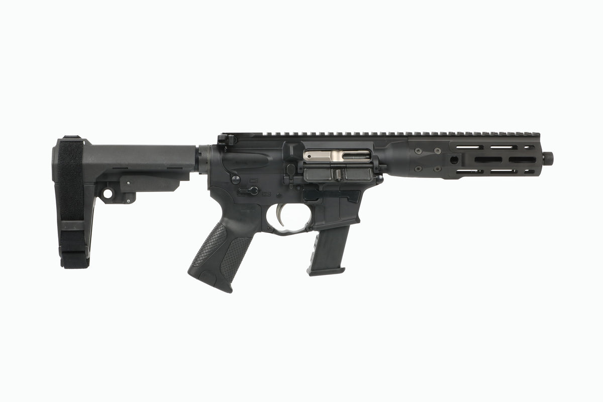 LWRC ICP9B8SBA3 IC-9 9mm Luger 8.50" 30+1 Black Nitride Threaded Barrel, Black Anodized Aluminum Picatinny Rail Receiver, SB Tactical SBA3 Brace, LWRC Ultra Combat Grip, Ambidextrous