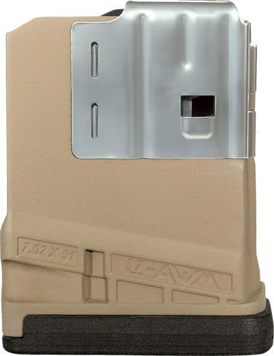 LANCER MAGAZINE L7AWM SR-25 7.62X51 5RD OPAQUE FDE