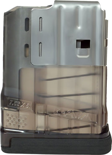 LANCER MAGAZINE L7AWM SR-25 7.62X51 5RD TRANSLUCENT SMOKE