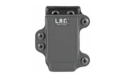 L.A.G. Tactical, Inc. Single Pistol Magazine Carrier, Fits All Single Stack 45ACP Magazines, Kydex, Black Finish 34003