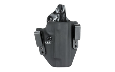 L.A.G. Tactical, Inc. Defender Series, OWB/IWB Holster, Fits 1911 w/ Rail, 5" Barrel, Kydex, Right Hand, Black Finish 6004