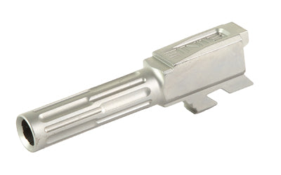 LanTac USA LLC 9INE Barrel, Fluted, Fits Glock 43/43x, Stainless Steel Finish, Silver 01-GB-G43-NTH-SS