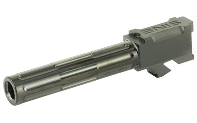 LanTac USA LLC 9INE, Barrel, 9MM, Black, 1:10, Fluted, Fits Glock 19 01-GB-G19-NTH-BLK