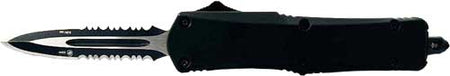 TEMPLAR KNIFE LARGE OTF BLACK RUBBER 3.5" BLACK DAGGER SRRTD