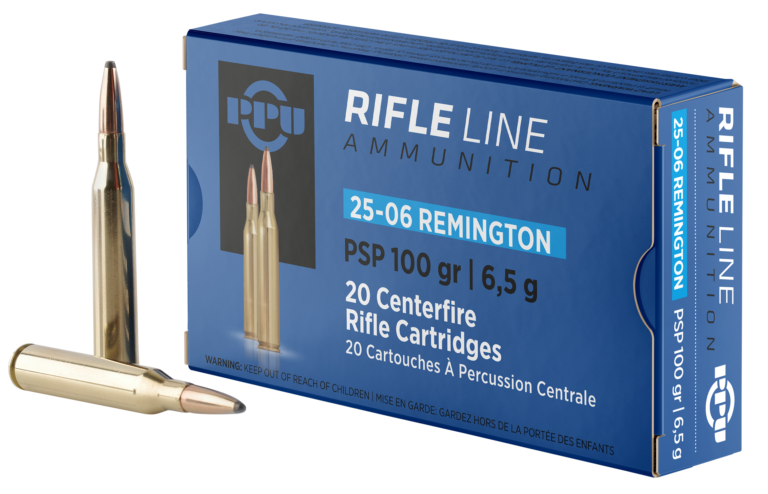 PPU .25-06 Rem Standard Rifle 100gr PSP Ammo