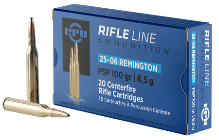 PPU .25-06 Rem Standard Rifle 100gr PSP Ammo