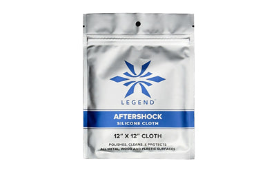 Legend Outdoor Gear Aftershock Silicon Cloth, 100% Cotton Flannel, 12"x12", Black AS-SC-12