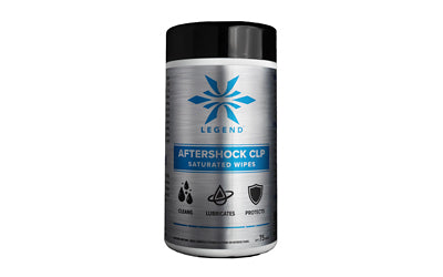Legend Outdoor Gear Aftershock CLP, Lubricating Wipes, 75 Count of Saturated Wipes AS-SW-75