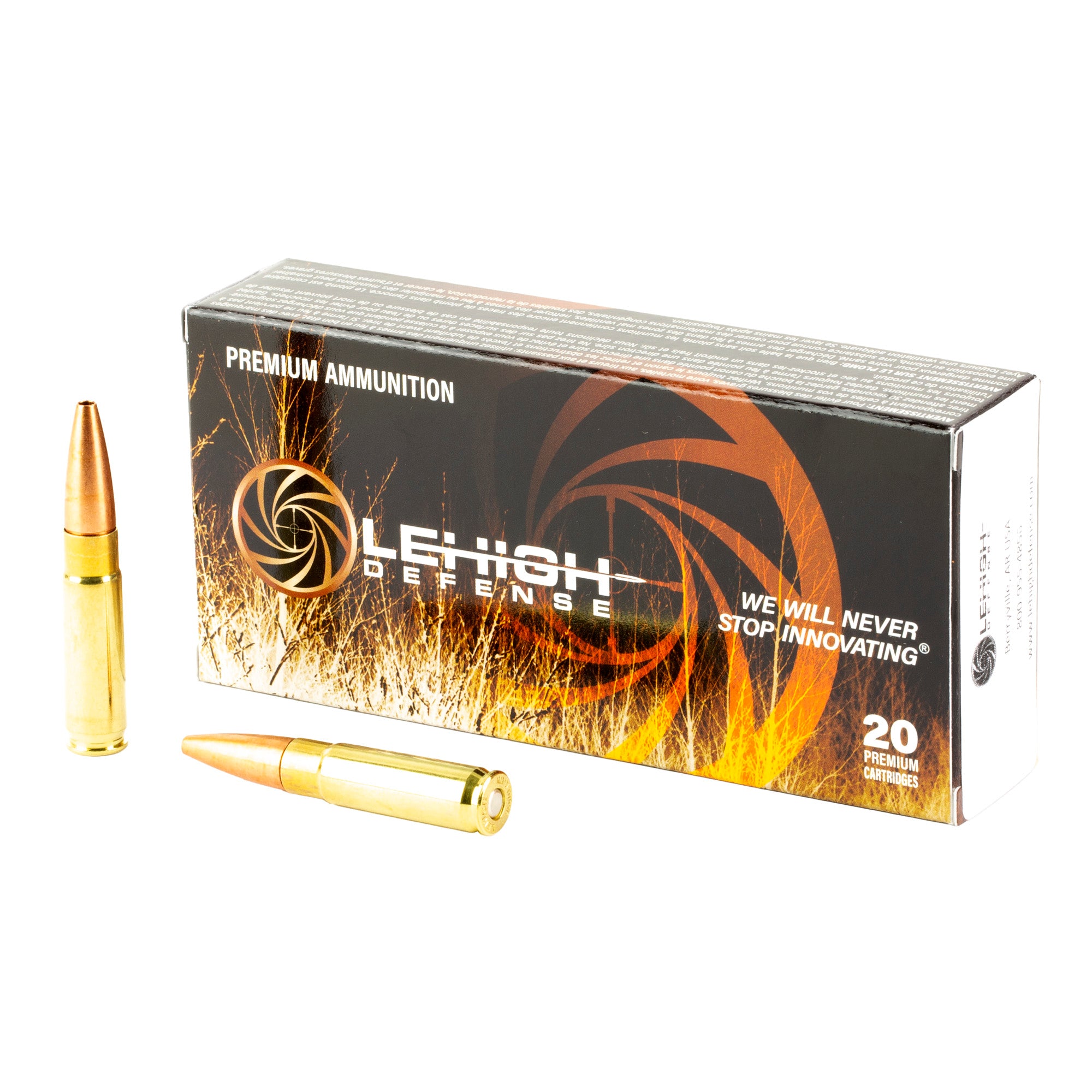 Lehigh Defense LA300BLK115CC Lehigh Defense Controlled Chaos Flat Base Hollow Point 115 Grain .300 AAC Blackout 2350 fps