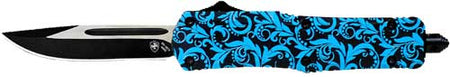TEMPLAR KNIFE LARGE OTF MAIDEN TEAL 3.5" BLACK DROP POINT