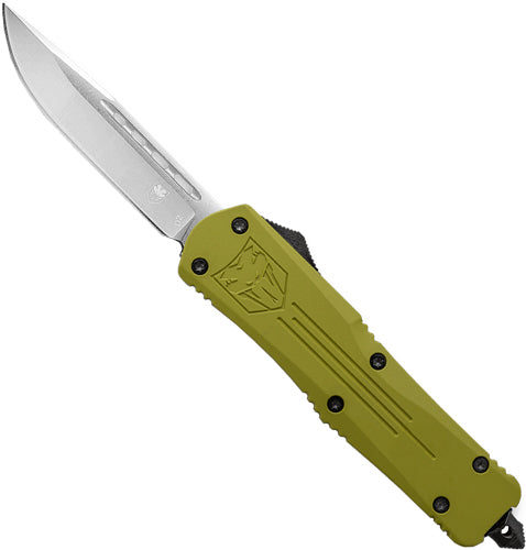 COBRATEC LARGE FS3 OTF ODGREEN FANG 3.5" D2 STEEL DRP PNT