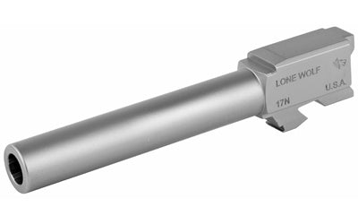 Lone Wolf Distributors AlphaWolf Barrel, 9MM, 4.49", Matte Stainless Steel Finish, Fits Glock 17 LWD-17N