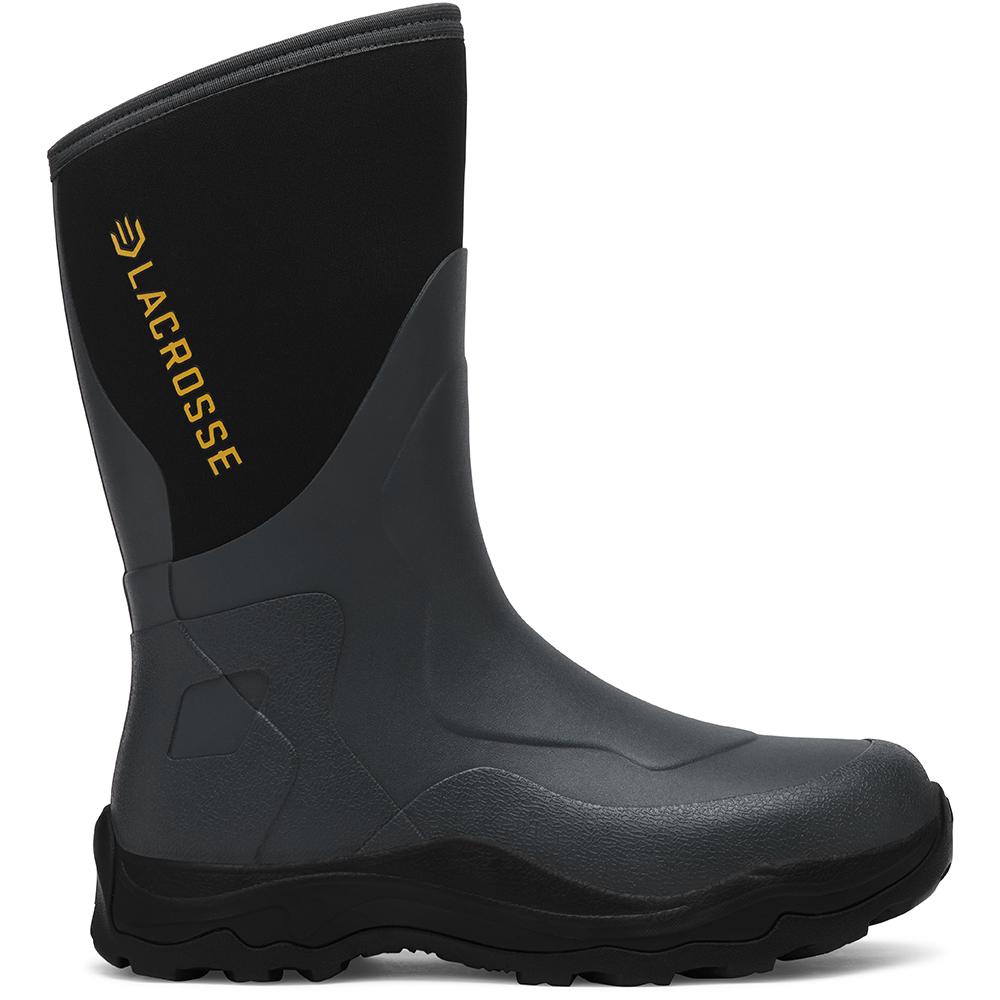 LaCrosse Alpha Agility Field Boot 12" Black/Gray Size 10