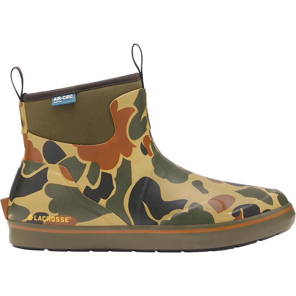 LaCrosse Alpha Deck Boot 6'' Hardwoods Duck Camo Men's Size 8M