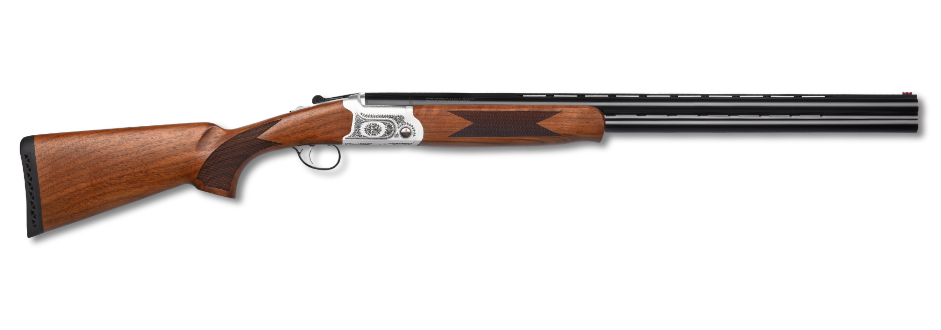 Pointer KAR41028 Acrius Full Size 410 Gauge Break Open 3" 2rd 28" Black Over/Under Vent Rib Barrel, Nickel Steel Laser Etched Receiver, Fixed Turkish Walnut Stock, Ambidextrous