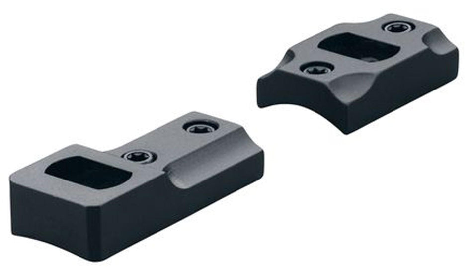 Leupold 2-Piece Dual Dovetail Base (Twist & Lock) - Savage 110 Round Receiver Matte Black