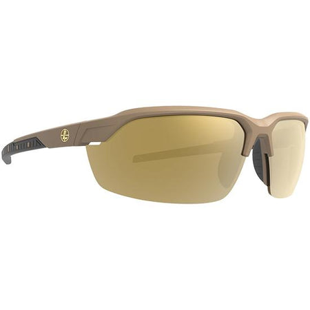 Leupold Tracer Shooting Glasses Shadow Tan with 3 Lenses Bronze Mirror/Yellow/Clear