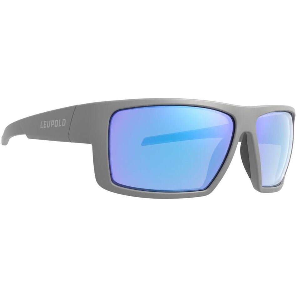 Leupold Switchback Shooting Glasses Matte Grey with Blue Mirror