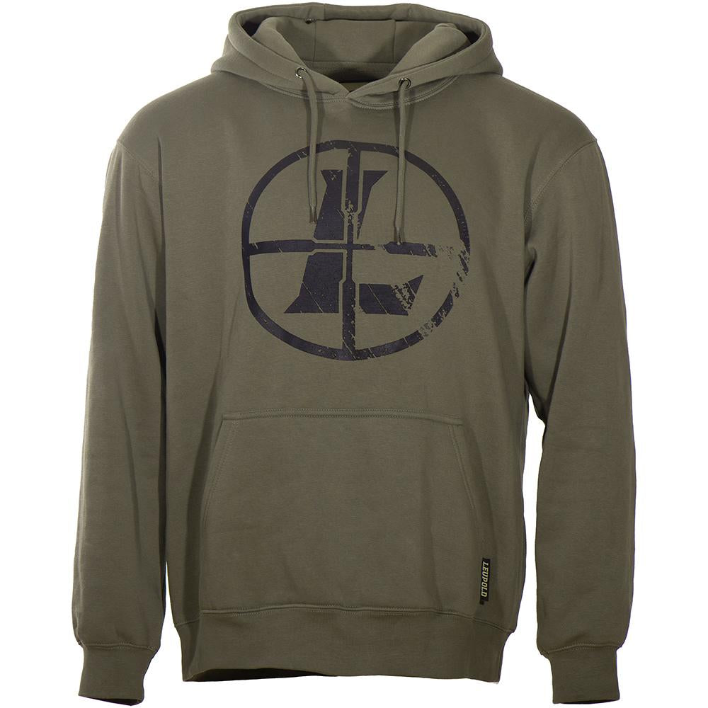 Leupold Distressed Reticle Hoodie Ash Green L