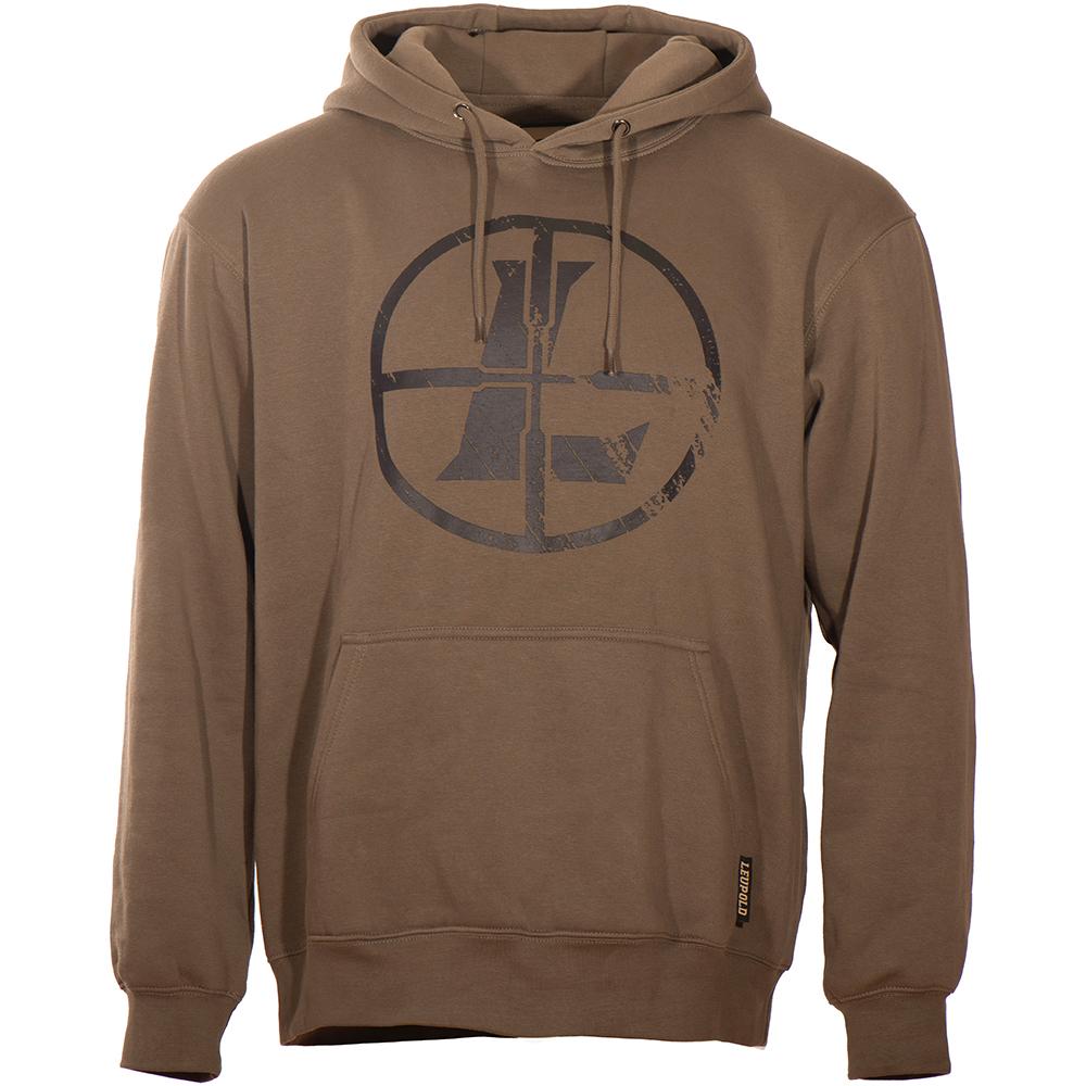 Leupold Distressed Reticle Hoodie Otter 2XL
