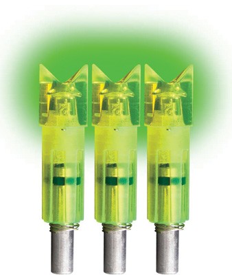 LUMENOK LIGHTED NOCK XBOW GRN CRESCENT EASTON CARBON 3PK