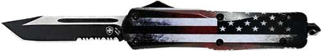 TEMPLAR KNIFE LARGE OTF FULL US 3.5" BLACK TANTO SERRATED