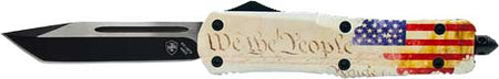 TEMPLAR KNIFE LARGE OTF WE THE PEOPLE 3.5" BLACK TANTO