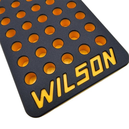 L.E. Wilson Reloading Tray .473" 50 Hole Black/Yellow
