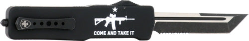 TEMPLAR KNIFE LARGE ZINC OTF COME & TAKE IT AR 3.5" D2 SRTD