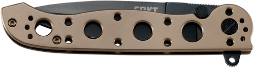 CRKT M16-03BK 3.5" PLAIN EDGE SPEAR POINT BLACK BLADE BRONZE