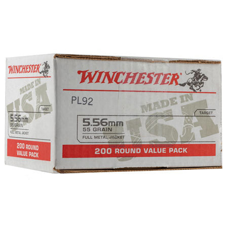 Winchester 5.56x45mm NATO 55gr FMJ Ammo - 200 Rounds